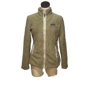 Patagonia Women's Fleece Jacket teddy shaggy full zip size medium